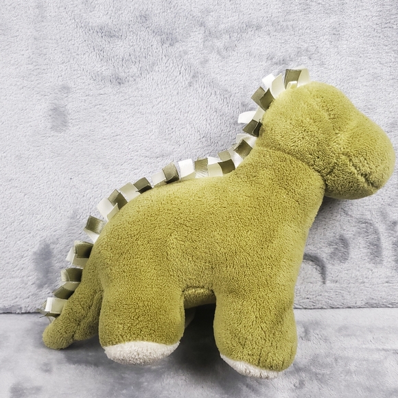 Little Jellycat Green Dinosaur Plush Brontosaurus Stuffed Animal Ribbons 11.5" - Picture 3 of 8